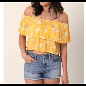 Billabong Tropical Sands Off The Shoulder Blouse